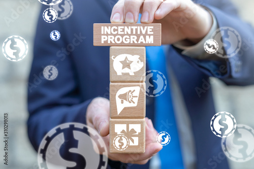 Incentive Loyalty Program Internet Marketing Business Concept. photo