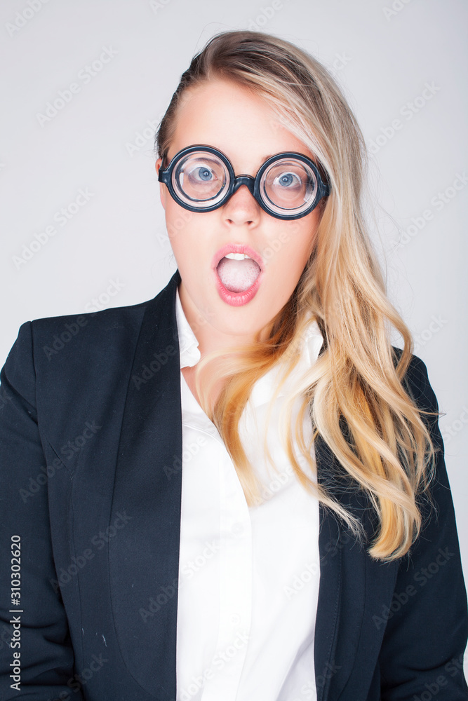 bookworm, cute young blond woman in glasses, blond hair, teenage goofy, lifestyle people concept bookworm, cute young blond woman in glasses, blond hair, teenage goofy, lifestyle people concept