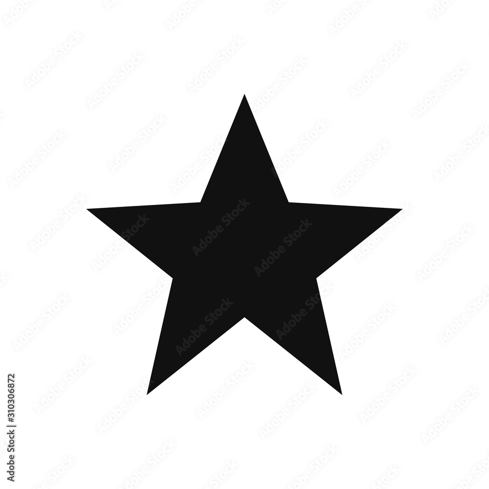 Star vector icon in modern design style for web site and mobile app