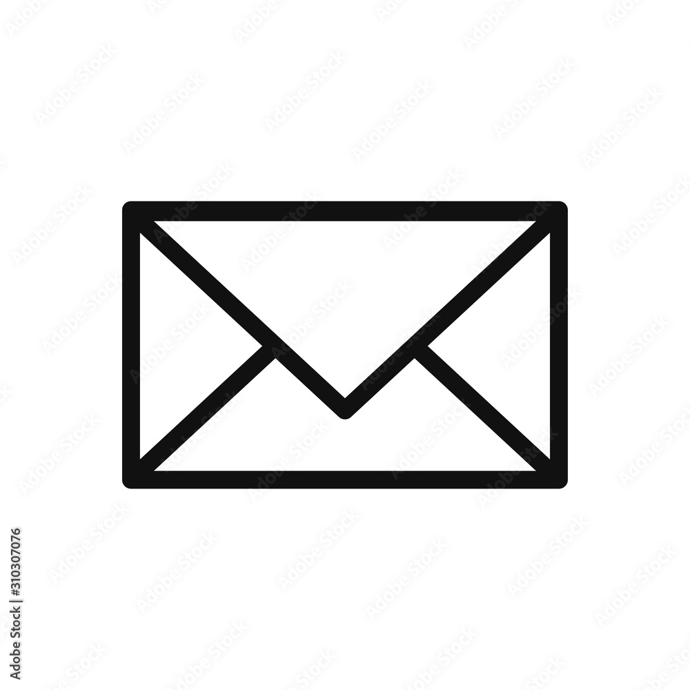 Mail, email, Envelope vector icon in modern design style for web site and mobile app Mail, email, Envelope vector icon in modern design style for web site and mobile app