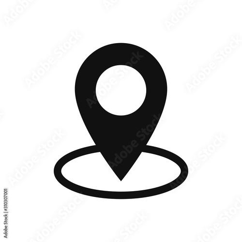 Location vector icon in modern design style for web site and mobile app