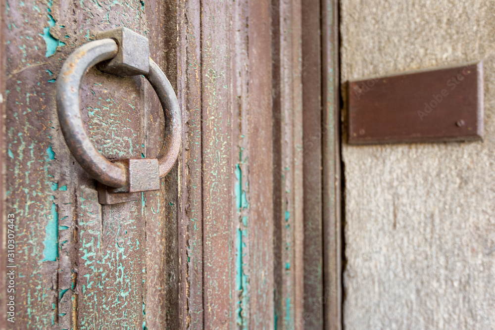 Ancient doors in the city of Segovia. Ancient doors in the city of Segovia.