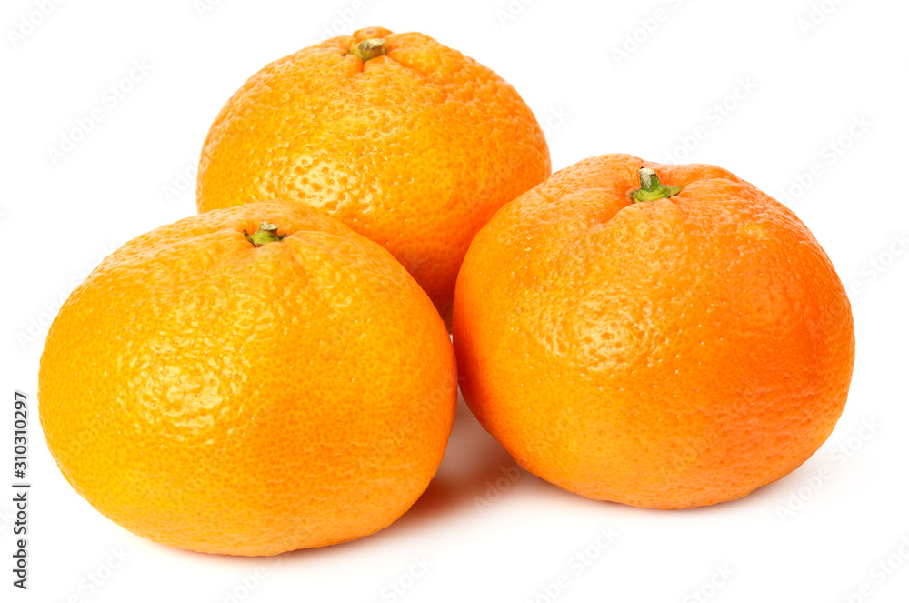 mandarin isolated on a white background. Food mandarin isolated on a white background. Food