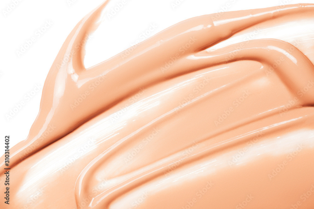 Liquid Foundation Stroke isolaten on white background. Liquid Foundation Stroke isolaten on white background.
