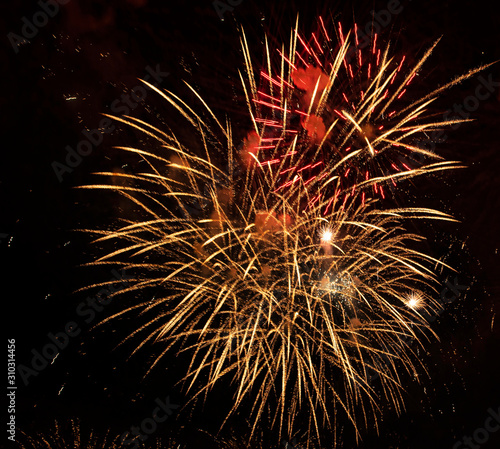 Nice, colorful fireworks ab...