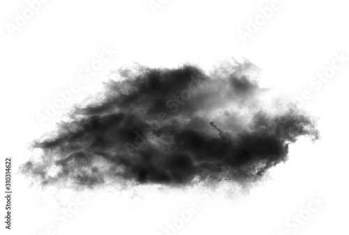  black cloud on white background