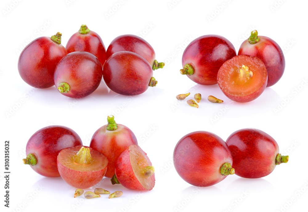 grape on white background grape on white background