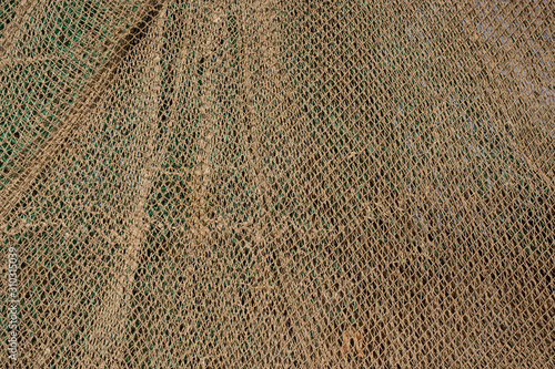 Helles braunes Fischernetz Textur Hintergrund