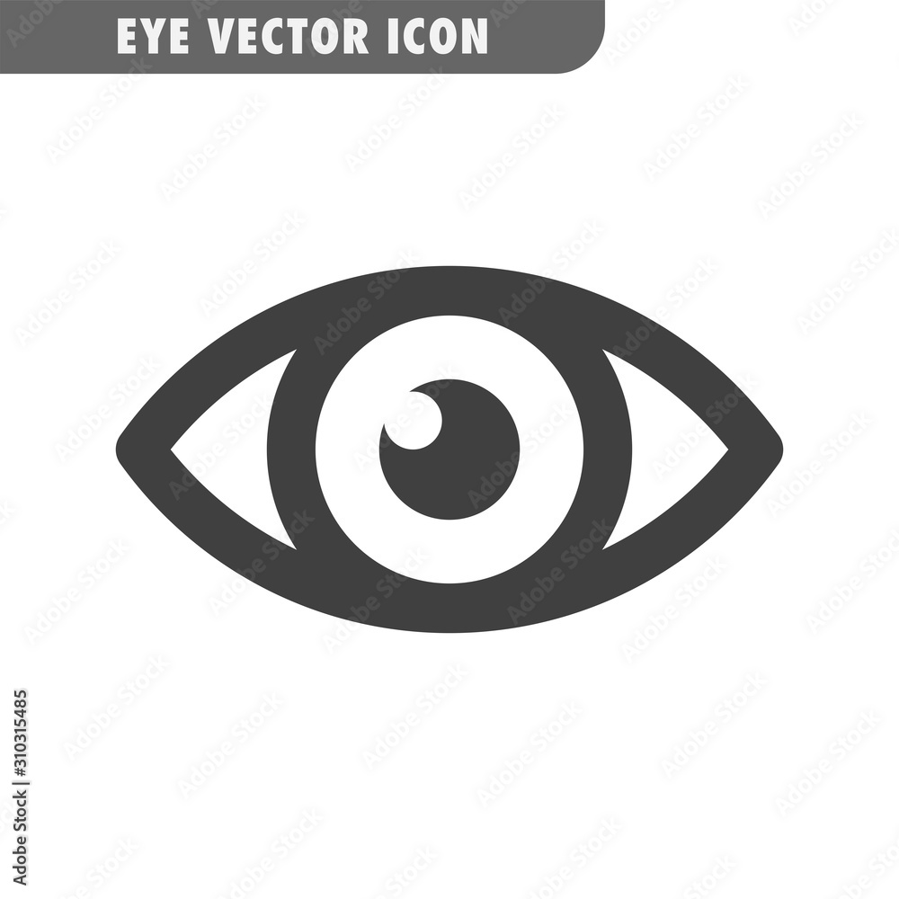 Eye vector icon. Human vision symbol. Eye vector icon. Human vision symbol.