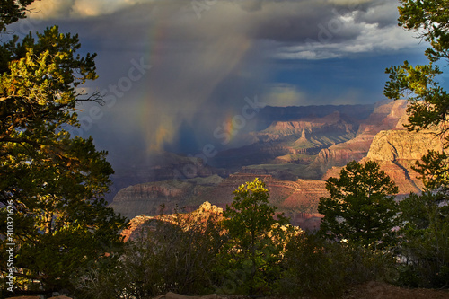 storm in grand canyon