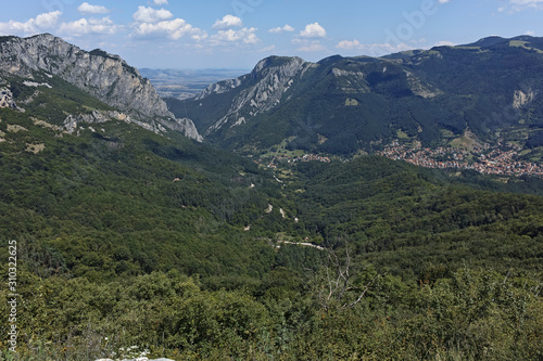 Landscape of Balkan Mountains with Vratsata pass, Bulgaria