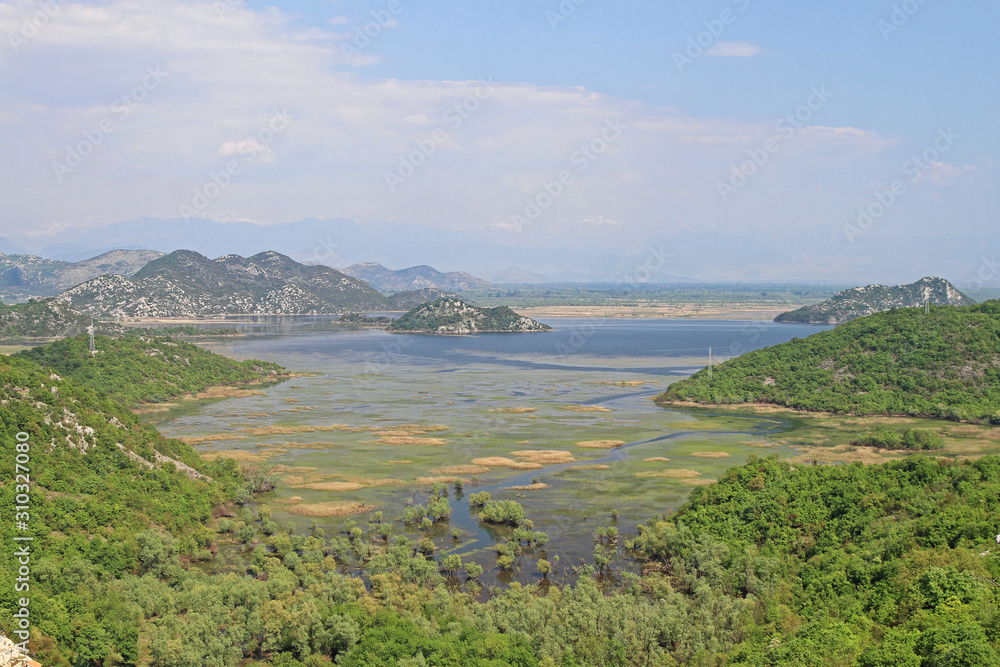 Skadar Lake Nature Panorama in Montenegro
