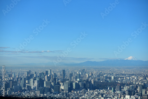 Tokyo  Japan  and Mount Fuji