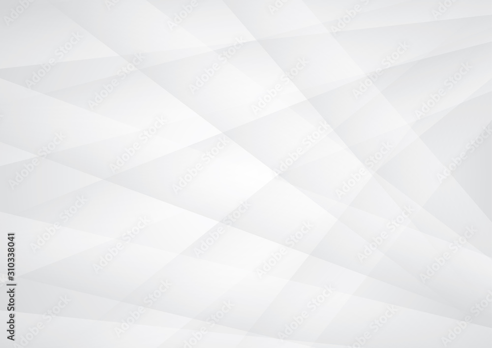 Fototapeta premium Abstract geometric white and gray color background. Vector, illustration. 