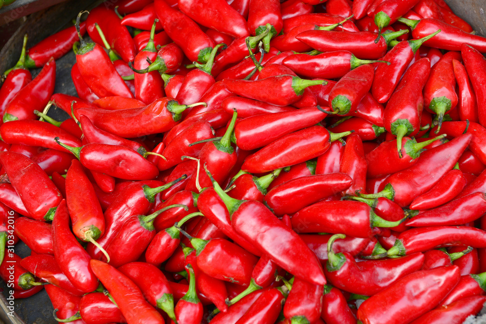 red chili peppers  texture background