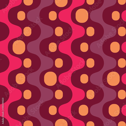 Abstract colorful drops. Vector spotty seamless pattern.
