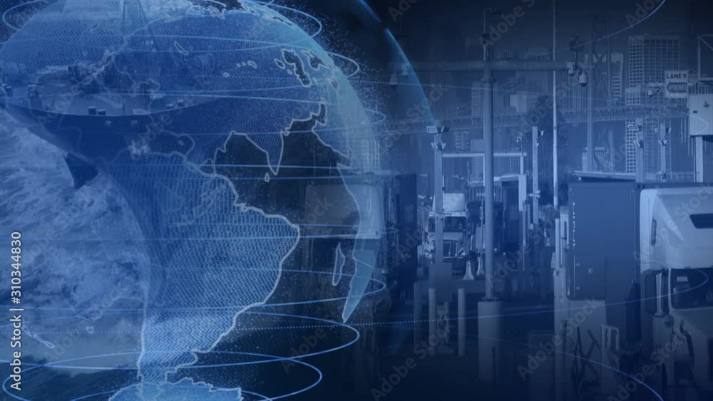 Global Shipping and International Trade Background Global Shipping and International Trade Background