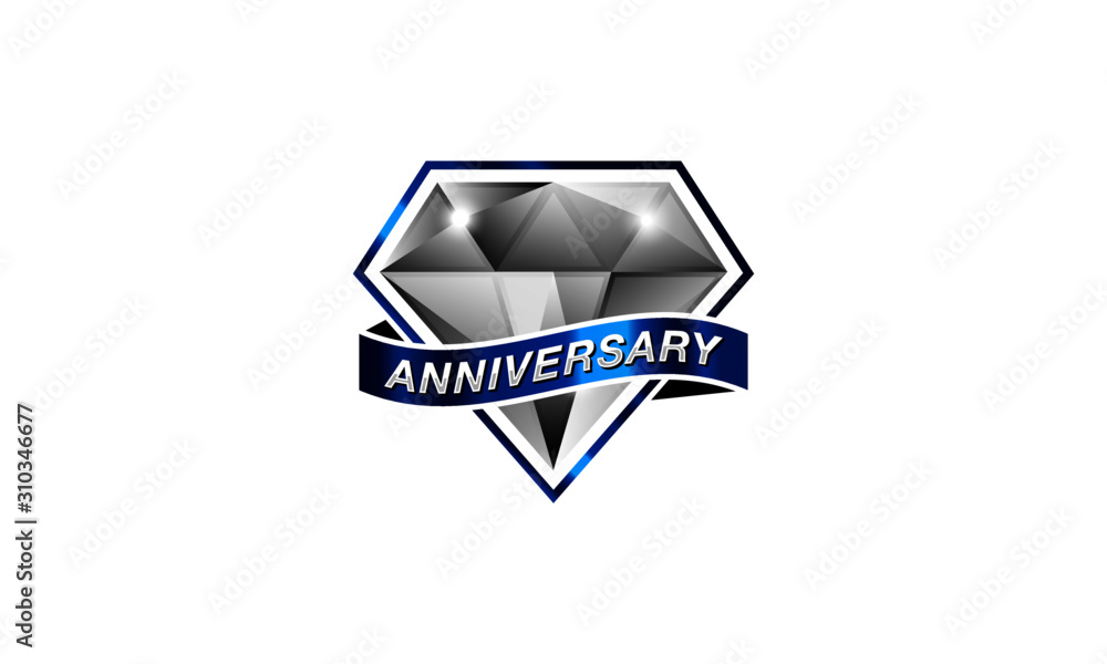 diamond vector anniversary vector Stock Vector | Adobe Stock