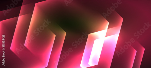 Vintage holographic shiny neon color light, great design for any purposes. Abstract magic motion background. Vintage cinema concept. Technology background.