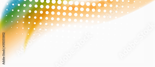Wallpaper Mural Trendy abstract wave blur pattern, multicolored lines on white background for wallpaper design. Colorful background vector. Creative vector element. Torontodigital.ca