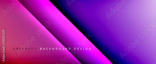Foto Trendy simple fluid color gradient abstract background with dynamic straight shadow line effect
