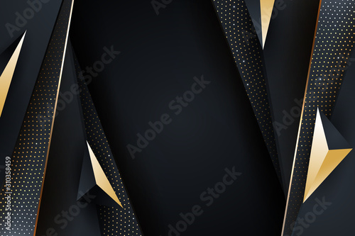 Luxury Black Golden Elegant Background