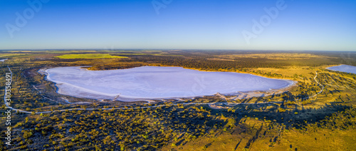 Panorama of Lake Crosbie in Murray-Sunset National Park photo