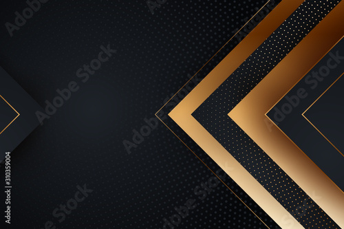 Luxury Black Golden Elegant Background