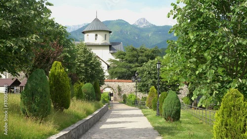 Historic landmark Sudikovo Monastery Berane as orthodox church of Montenegro photo