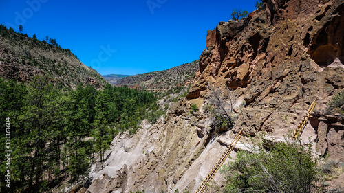 The Main Loop Trail Walk, Bandelier National Monument, New Mexico, United States