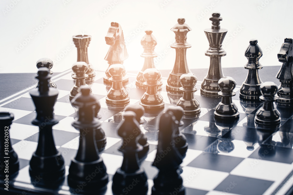 Chess business concept, leader & success Chess business concept, leader & success
