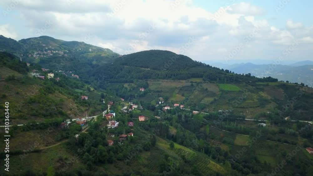 Green settlement on the north mountains of Rize, Turkey Green settlement on the north mountains of Rize, Turkey