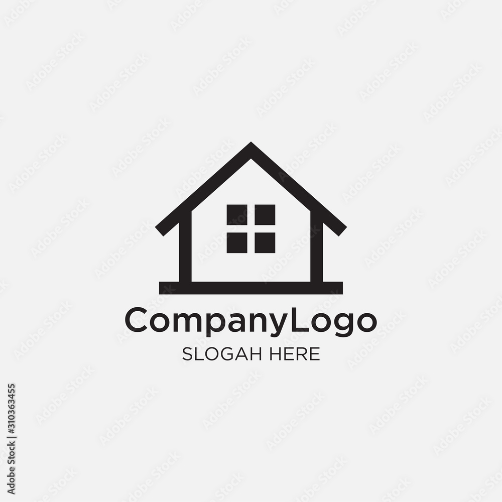 Real estate logo design. modern and elegant style design. business logo design template