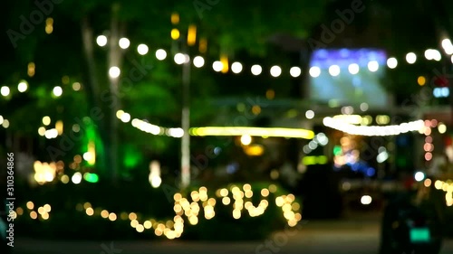 blur light colorful rainbow bar and restaurant in the Pattaya beach road1 photo