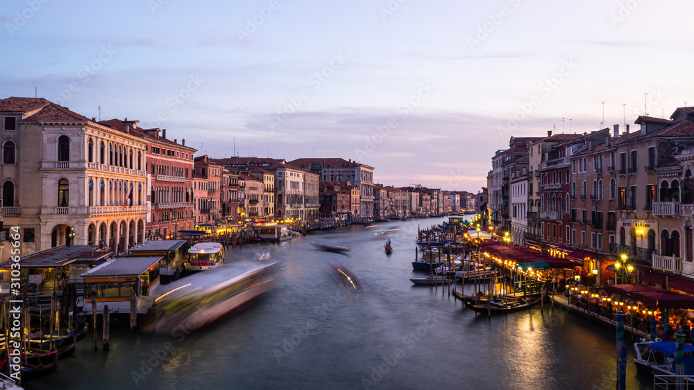 Long exposure of the Grand Canal in Venice