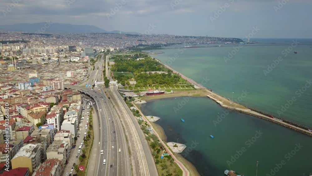 North Black Sea coast and port city of Samsun, Turkey North Black Sea coast and port city of Samsun, Turkey