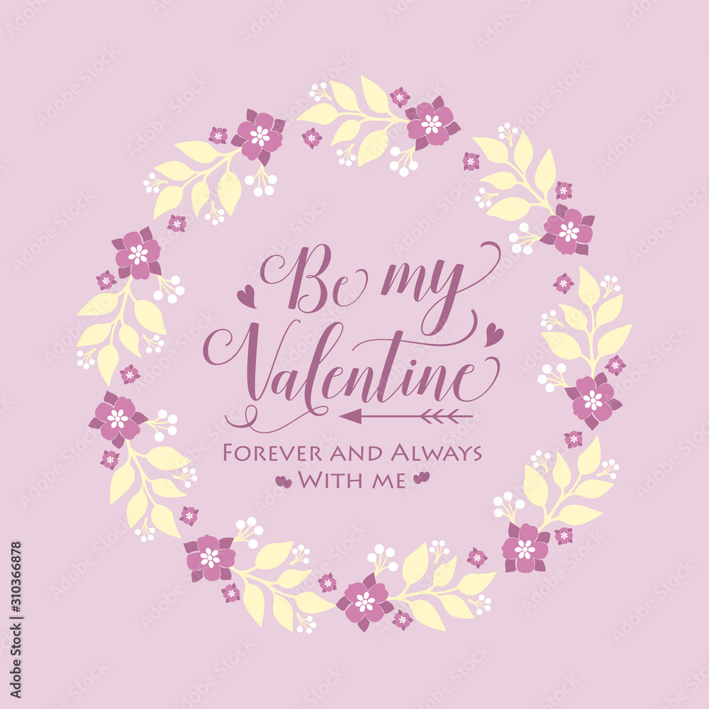 Pattern wallpaper of cards happy valentine, with pink floral frame decoration elegant.Vector Pattern wallpaper of cards happy valentine, with pink floral frame decoration elegant.Vector