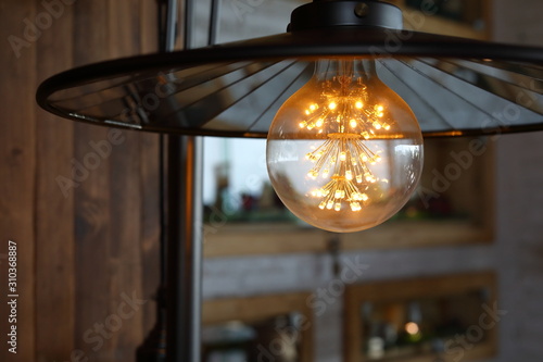 vintage light bulb interior decoration