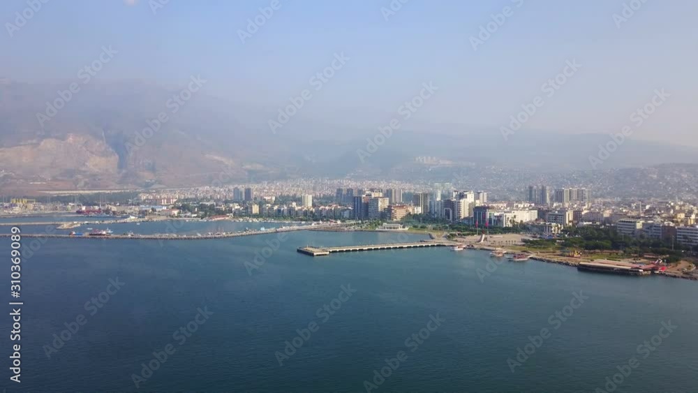 Aerial city view of Iskenderun Internatinal Trade Port, Hatay, Turkey Aerial city view of Iskenderun Internatinal Trade Port, Hatay, Turkey