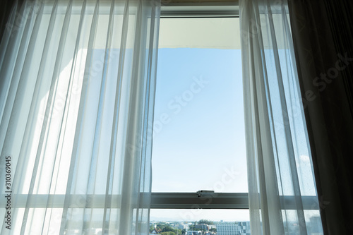 glass window in condominium