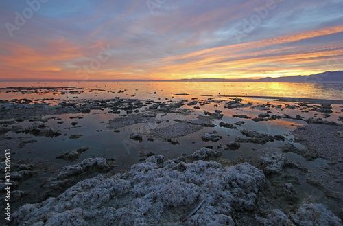 Sunset on the Salton Sea