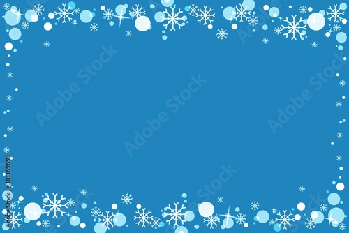 Fototapeta Naklejka Na Ścianę i Meble -  christmas background with snowflakes