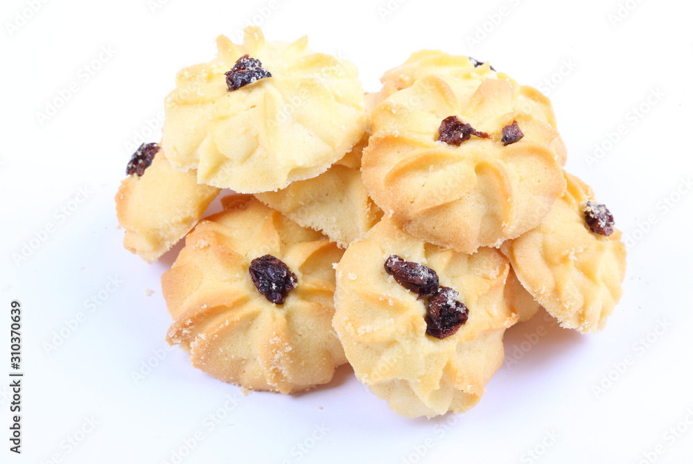 Cookies on a white background Cookies on a white background