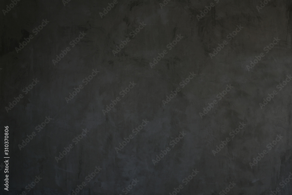Fototapeta premium Czarny betonowy mur, stary grunge tekstur, styl loft