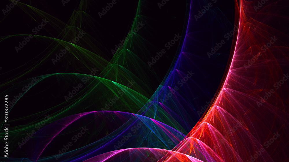 3D rendering abstract colorful fractal light background 3D rendering abstract colorful fractal light background