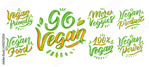 Set of always fresh produst, lettering phrases. Vector illustration stamps. Collection for labels, badges, stickers, stamps, emblems. 