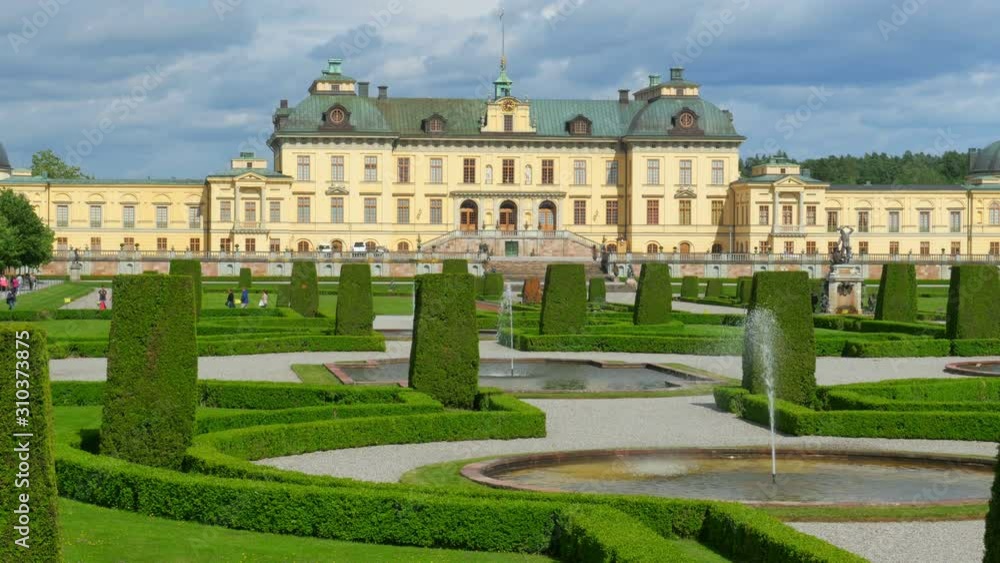 drottningholm palace, stockholm, sweden, timelapse, 4k drottningholm palace, stockholm, sweden, timelapse, 4k