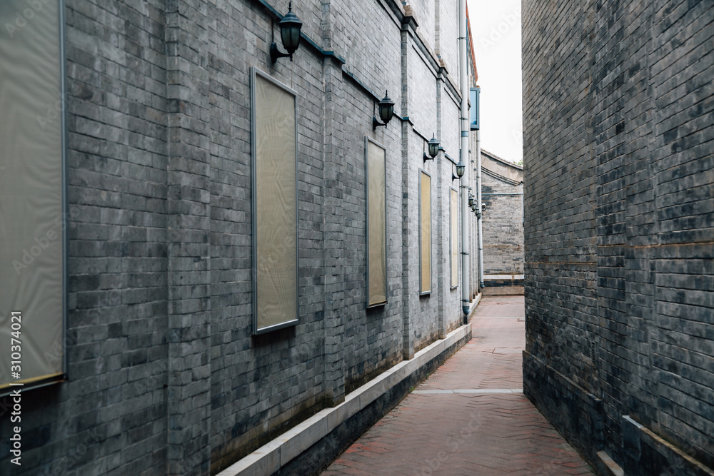 Qianmen street, Hutong alley in Beijing, China Qianmen street, Hutong alley in Beijing, China