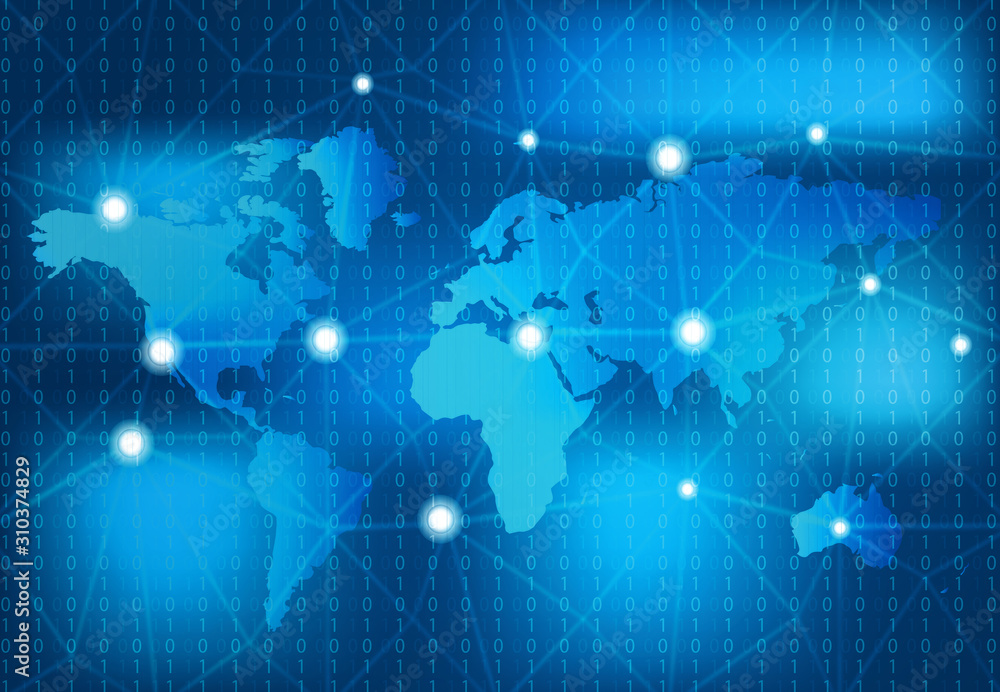 Global communication network. Digital illustration. Global communication network. Digital illustration.