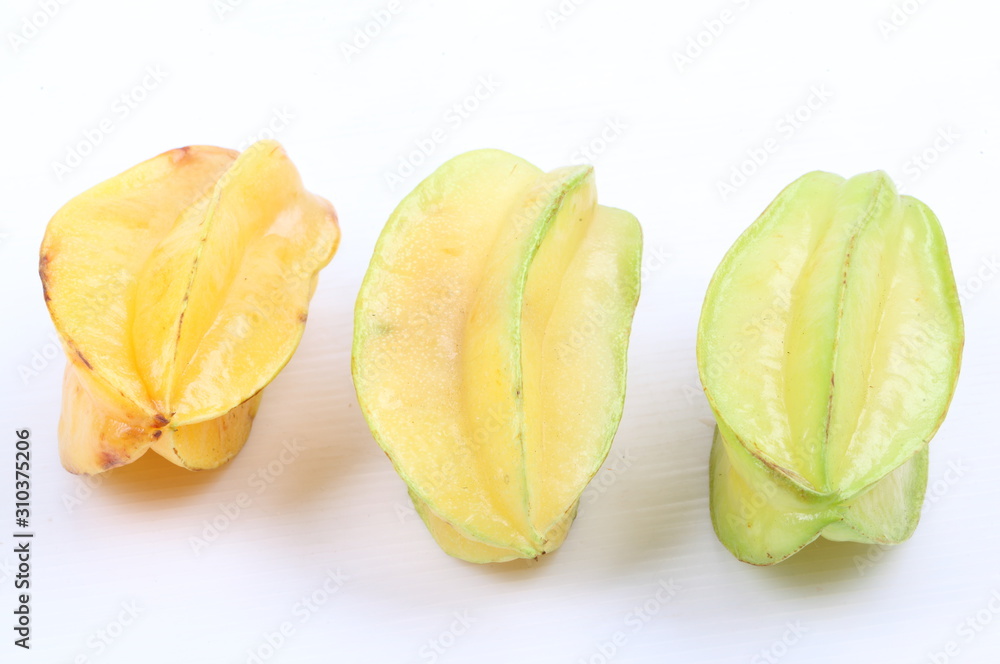 Star apple isolated on white background Star apple isolated on white background